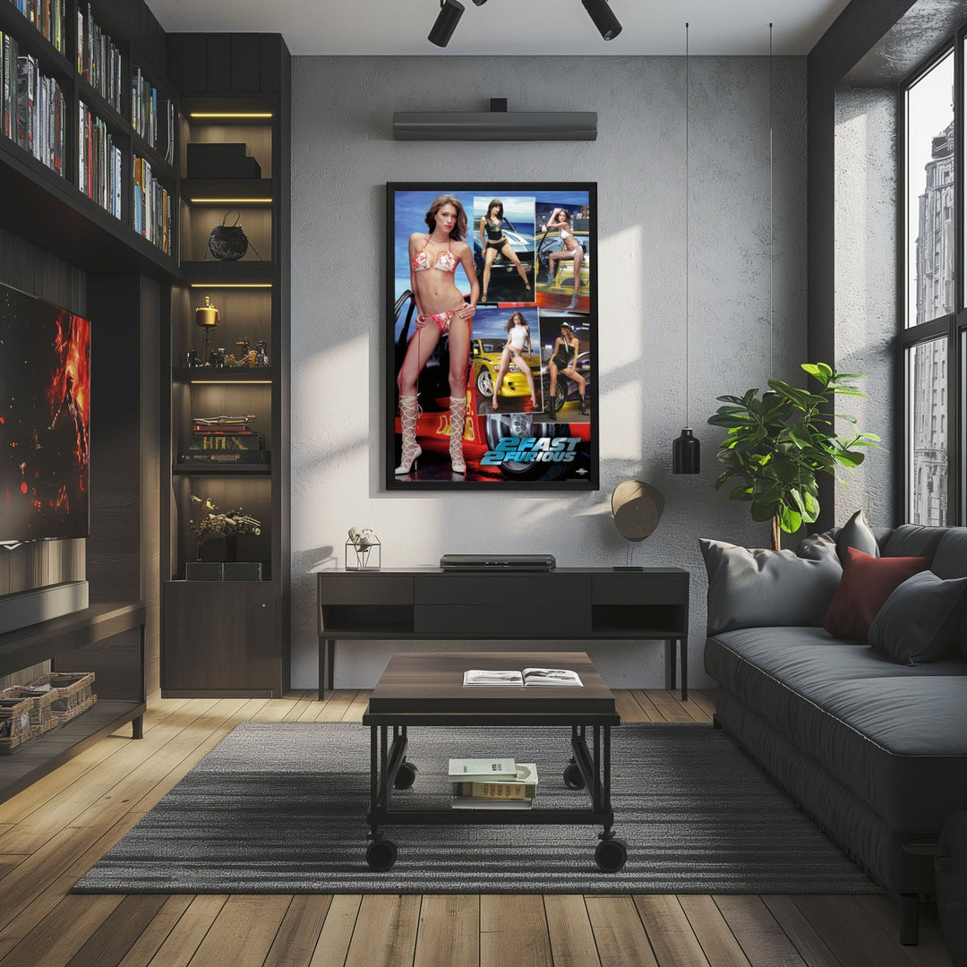"2 Fast 2 Furious" (2003) Framed Movie Poster