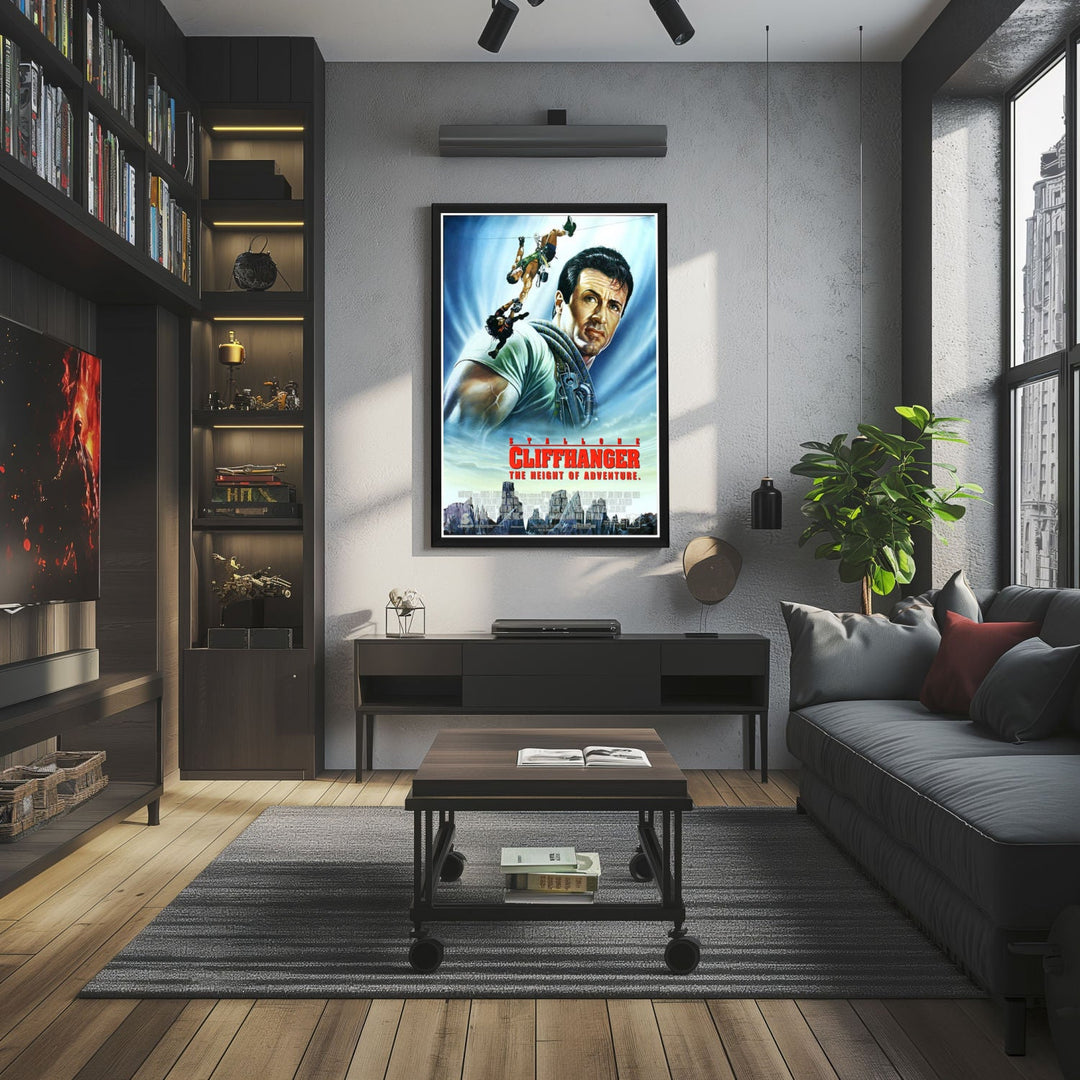 "Cliffhanger" (1993) Framed Movie Poster