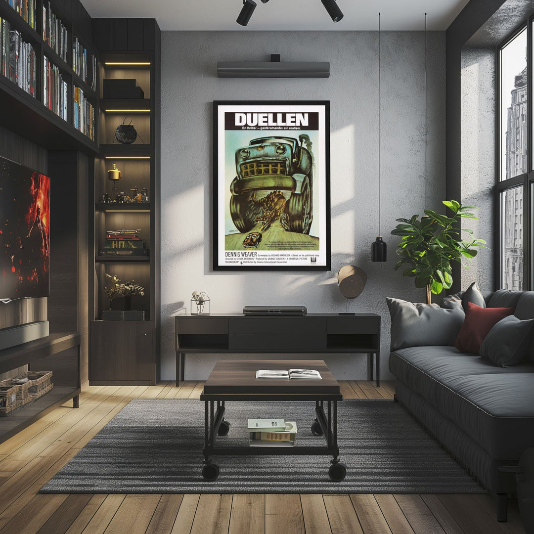 "Duel (Swedish)" (1971) Framed Movie Poster