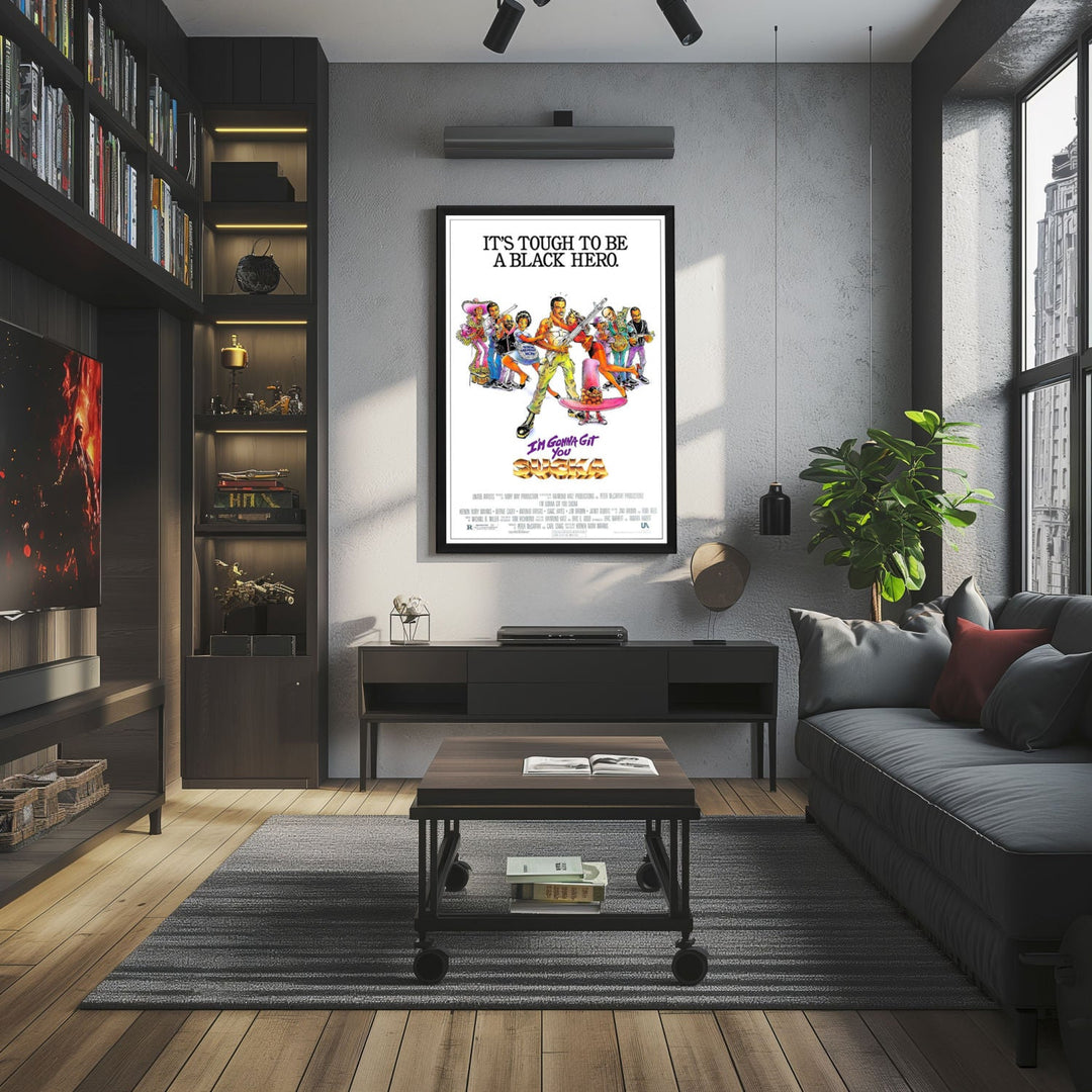 "I'm gonna Git you Sucka" (1988) Framed Movie Poster