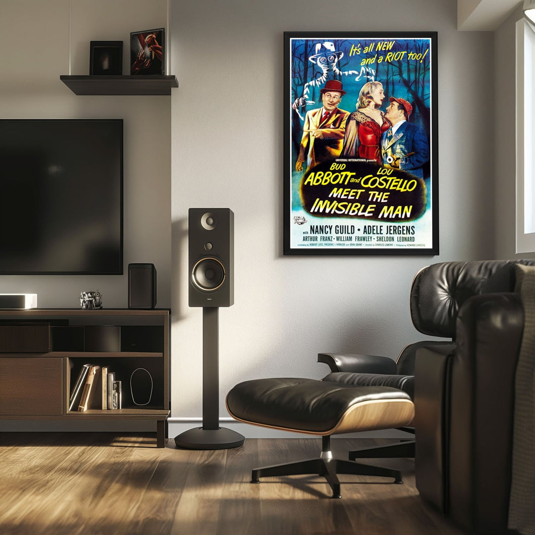 "Abbott and Costello Meet the Invisible Man" (1951) Framed Movie Poster