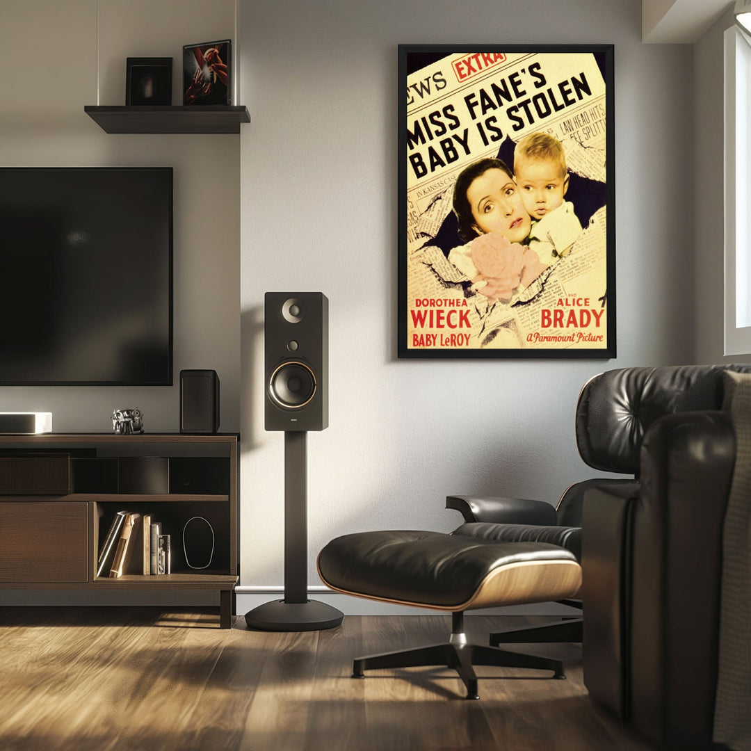"Miss Fane's Baby Is Stolen" (1934) Framed Movie Poster