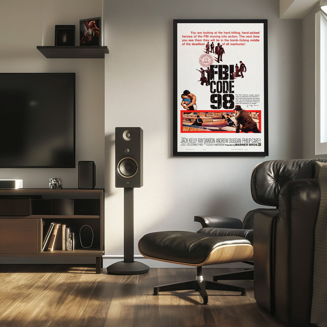 "Fbi Code 98" (1963) Framed Movie Poster