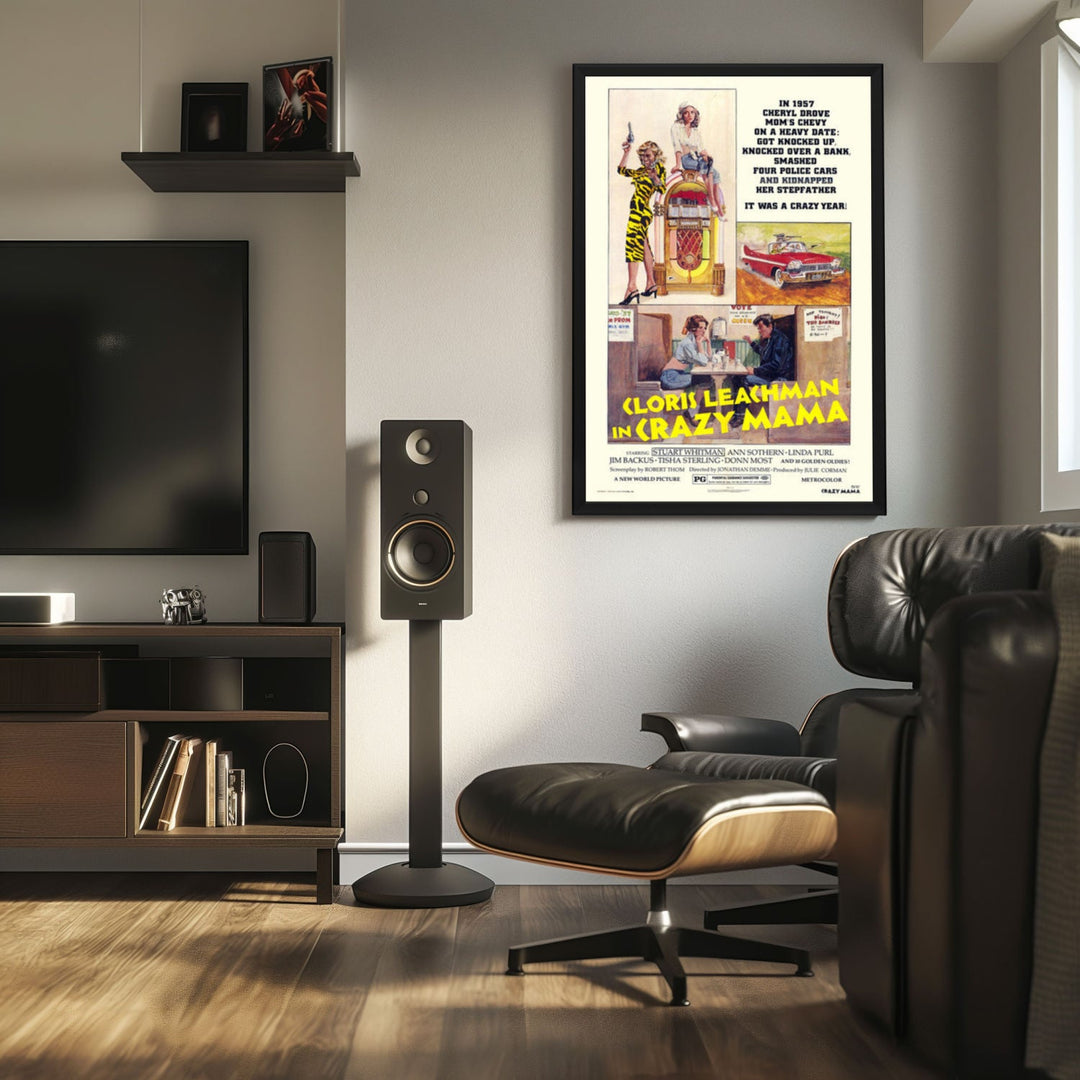 "Crazy Mama" (1975) Framed Movie Poster