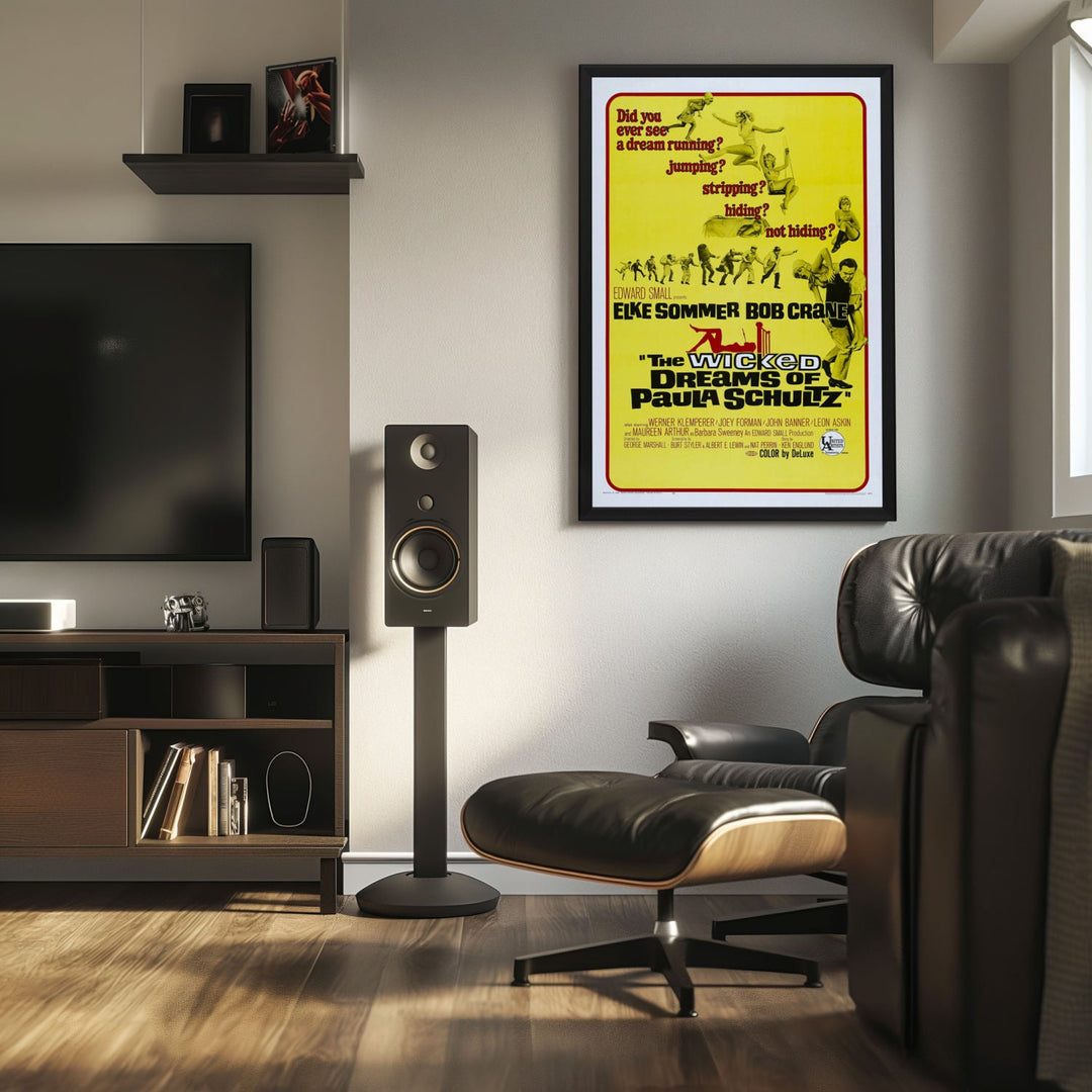 "Wicked Dreams of Paula Schultz" (1968) Framed Movie Poster
