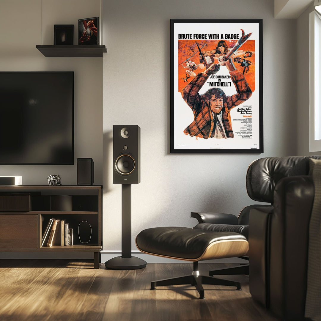 "Mitchell" (1975) Framed Movie Poster