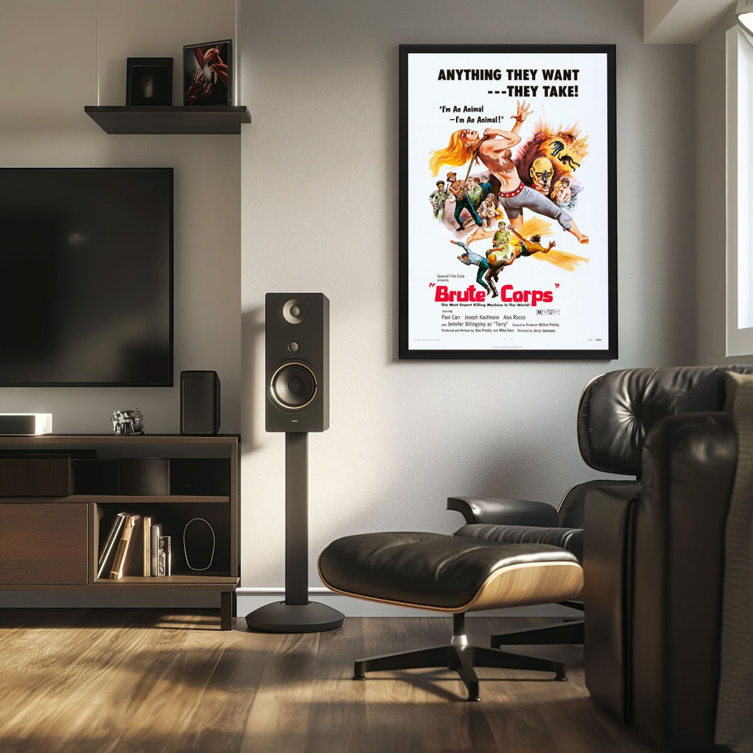 "Brute Corps" (1971) Framed Movie Poster