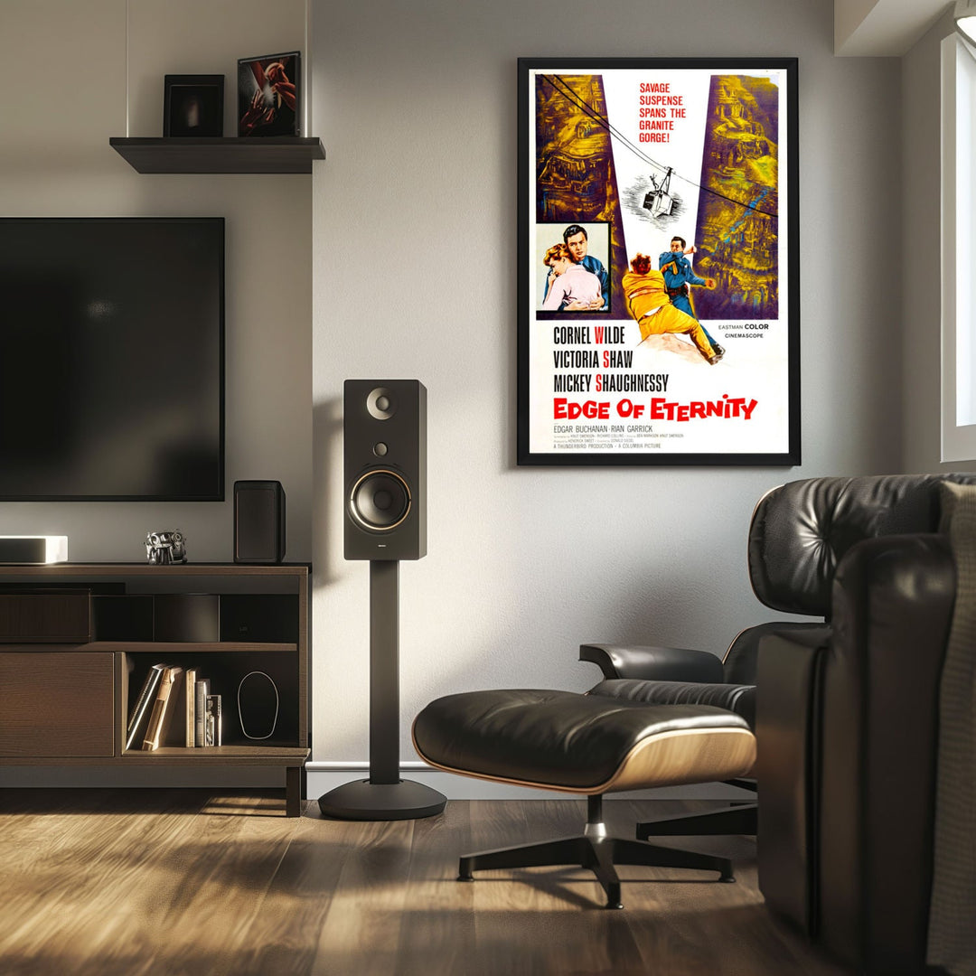"Edge Of Eternity" (1959) Framed Movie Poster