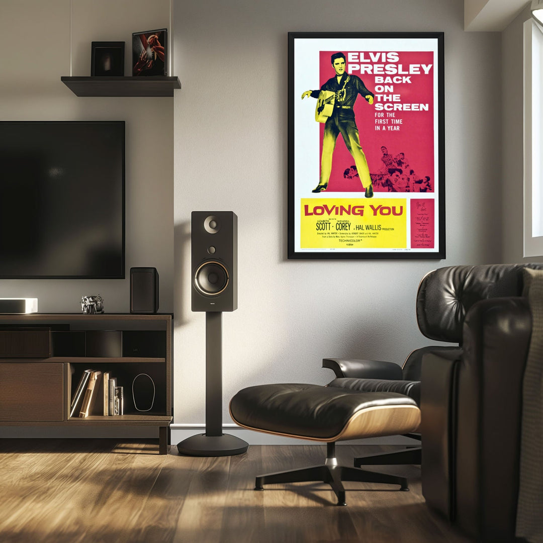 "Loving You" (1959) Framed Movie Poster