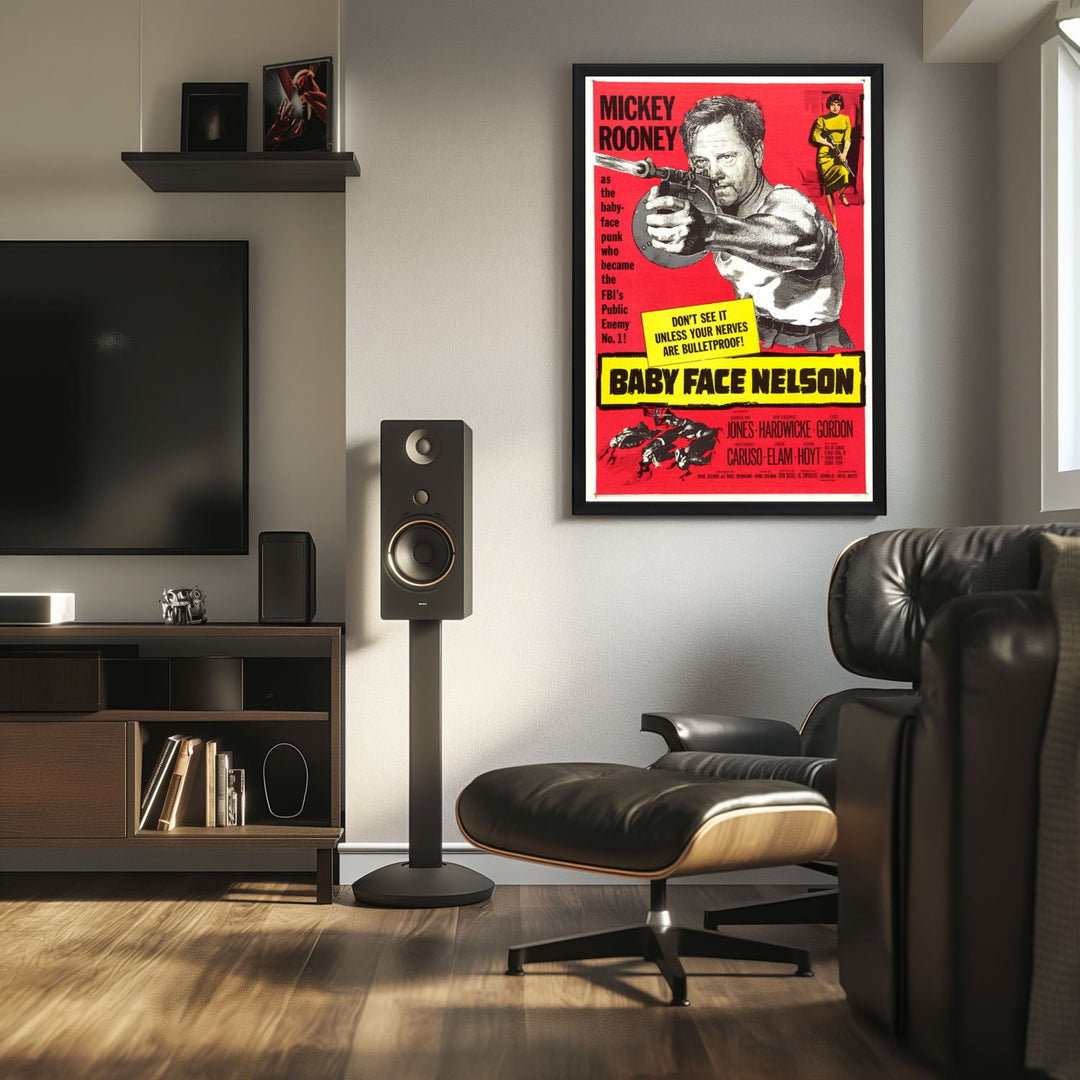 "Baby Face Nelson" (1957) Framed Movie Poster