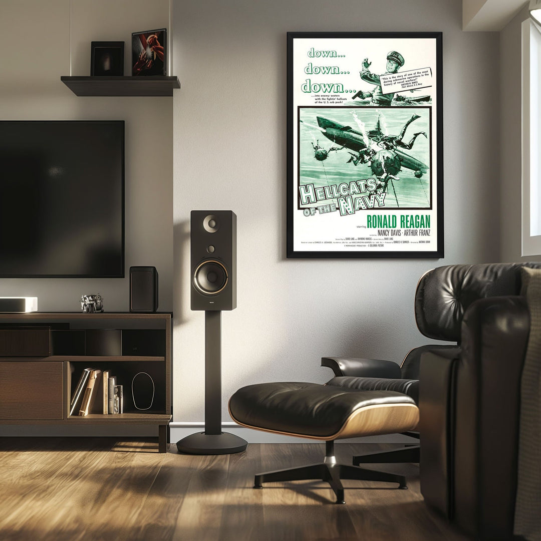 "Hellcats Of The Navy" (1957) Framed Movie Poster