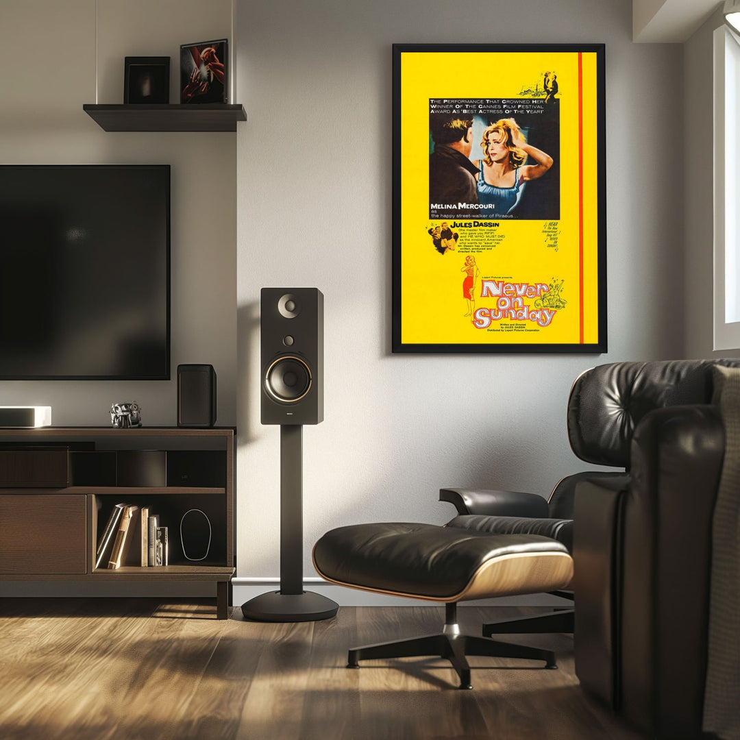 "Never On Sunday" (1960) Framed Movie Poster