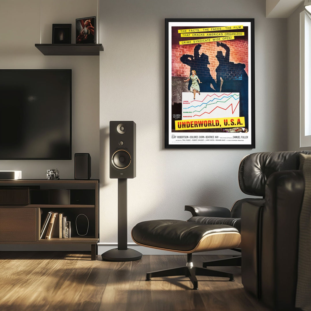 "Underworld U.S.A." (1961) Framed Movie Poster