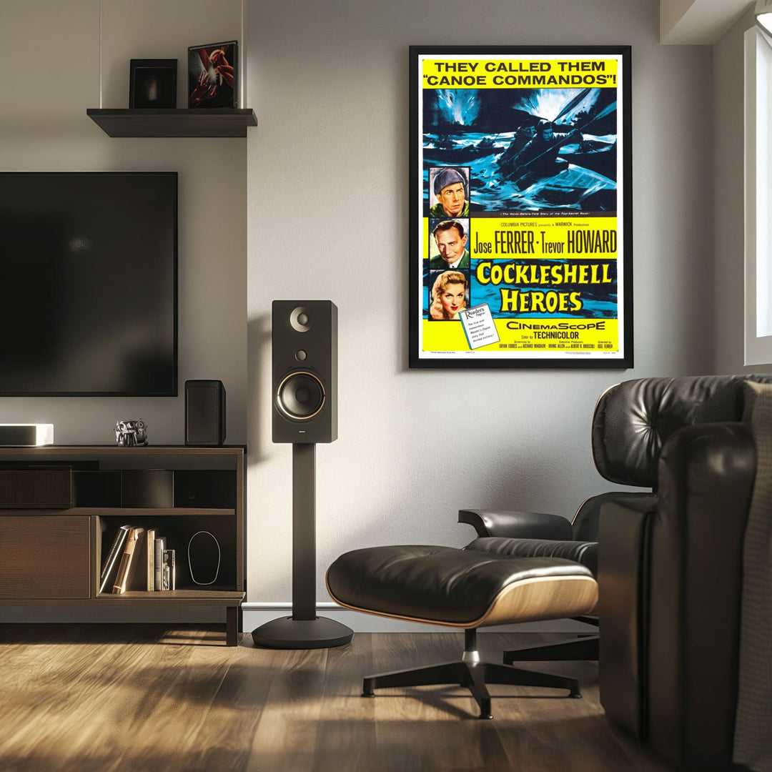 "Cockleshell Heroes" (1955) Framed Movie Poster