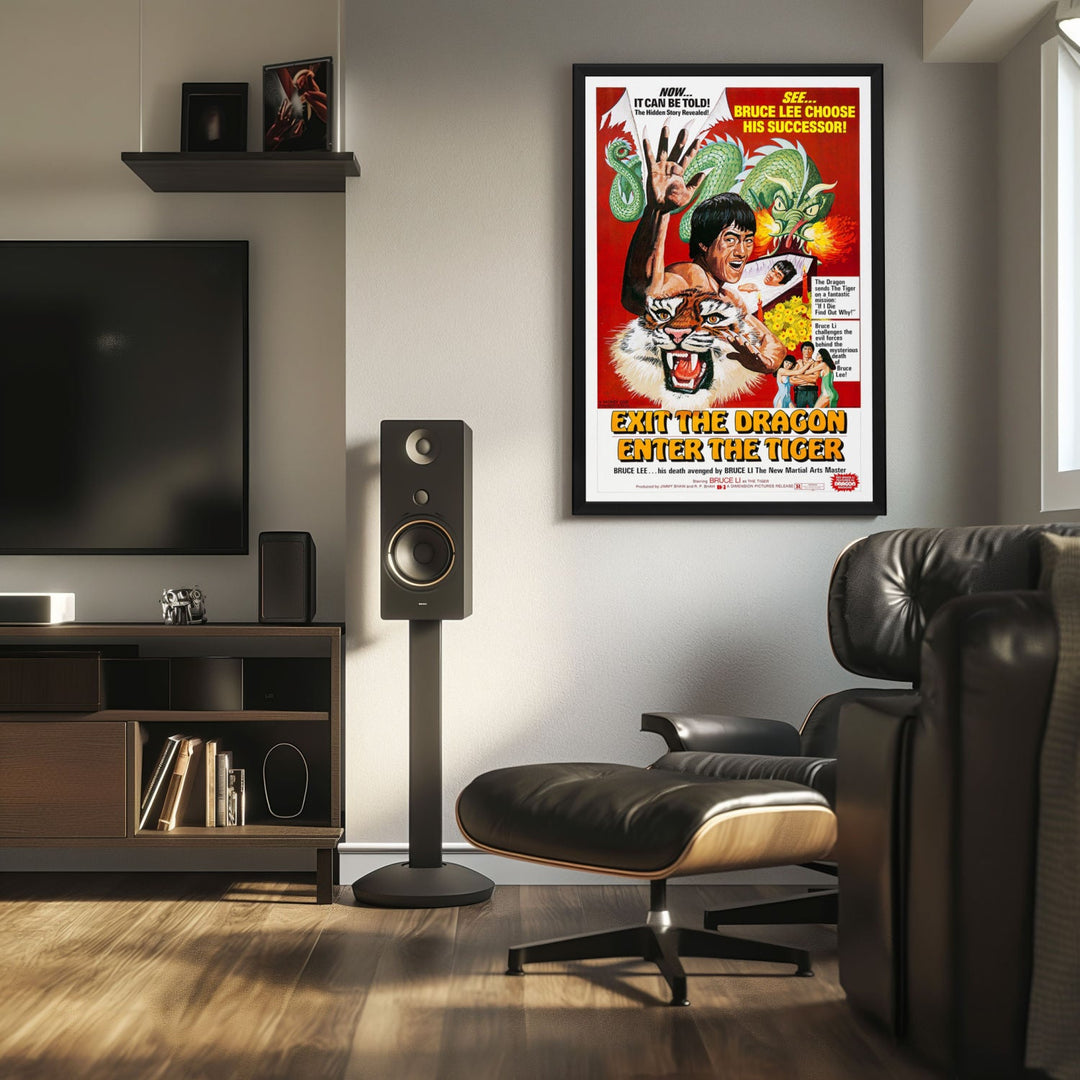 "Exit the Dragon, Enter The Tiger" (1976) Framed Movie Poster