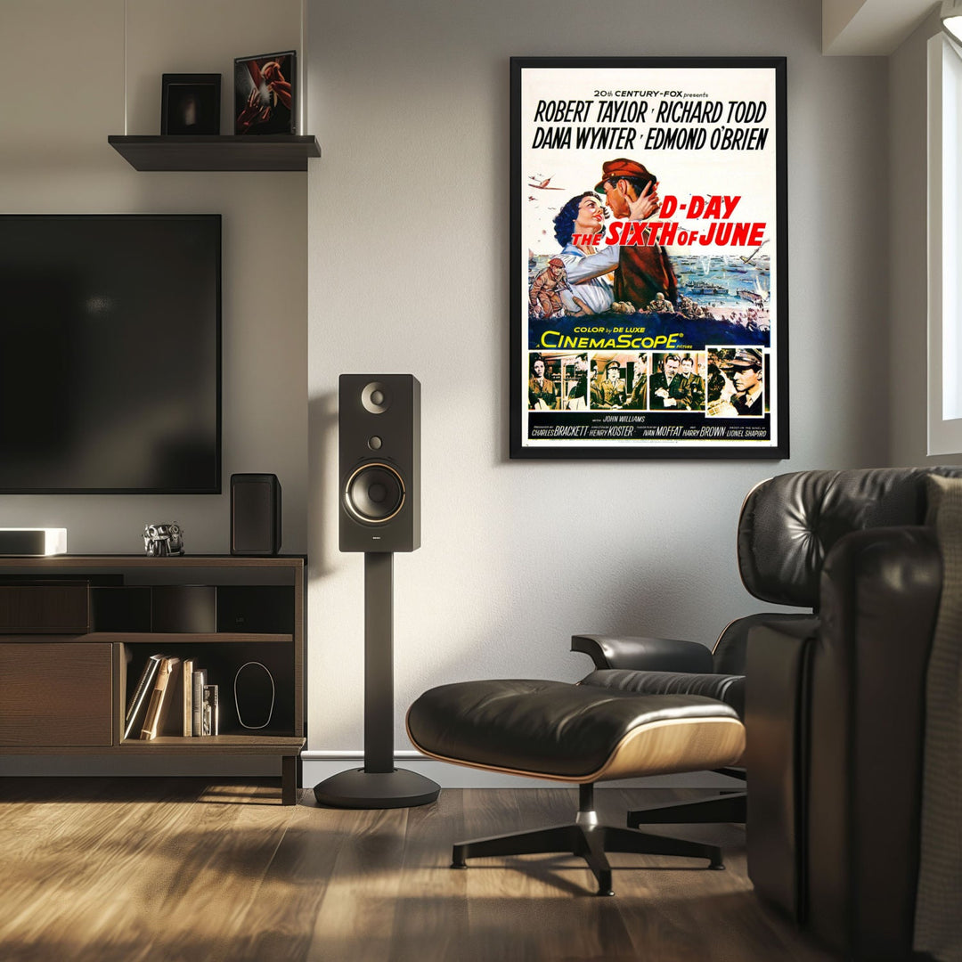 "D-Day The Sixth Of June" (1956) Framed Movie Poster