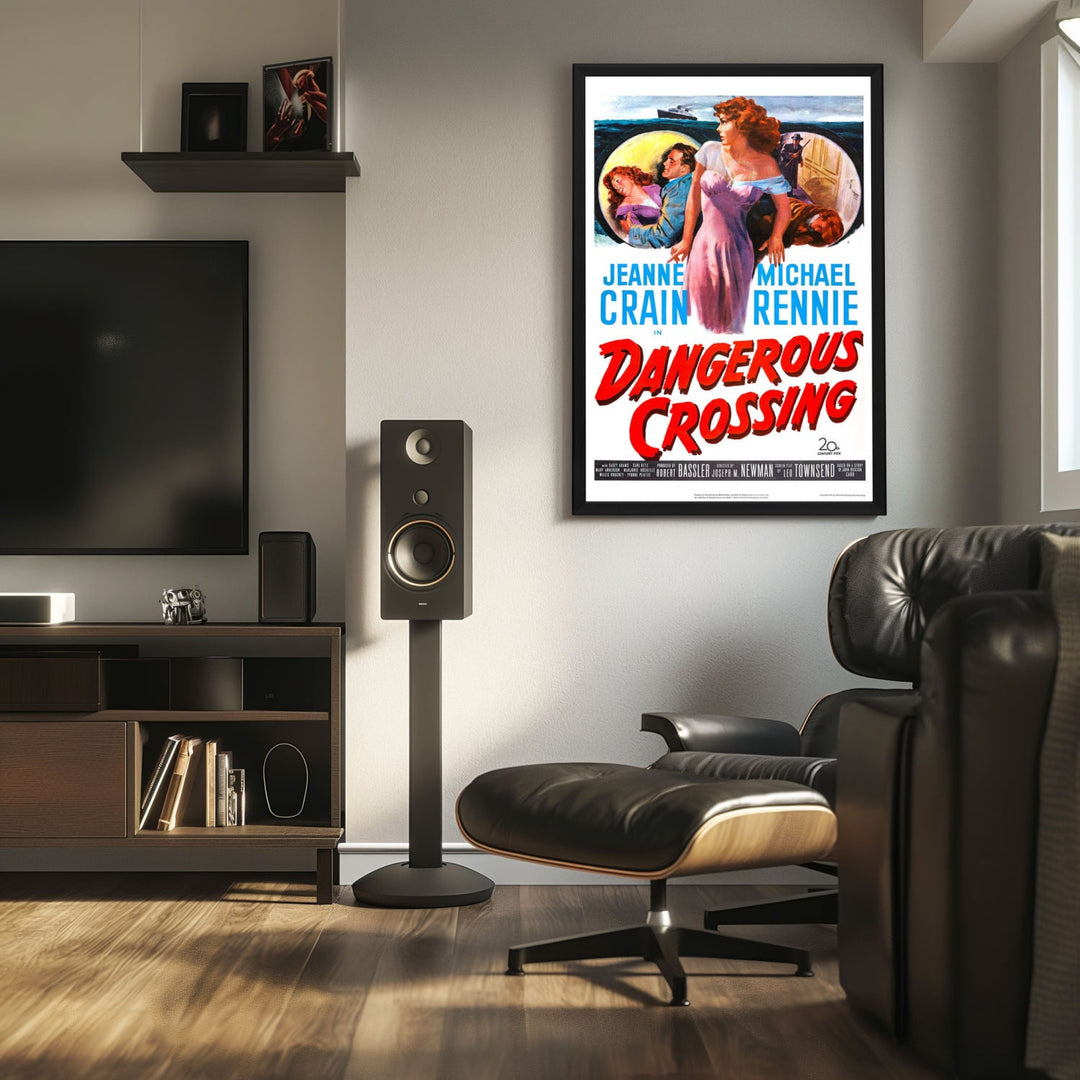 "Dangerous Crossing" (1953) Framed Movie Poster
