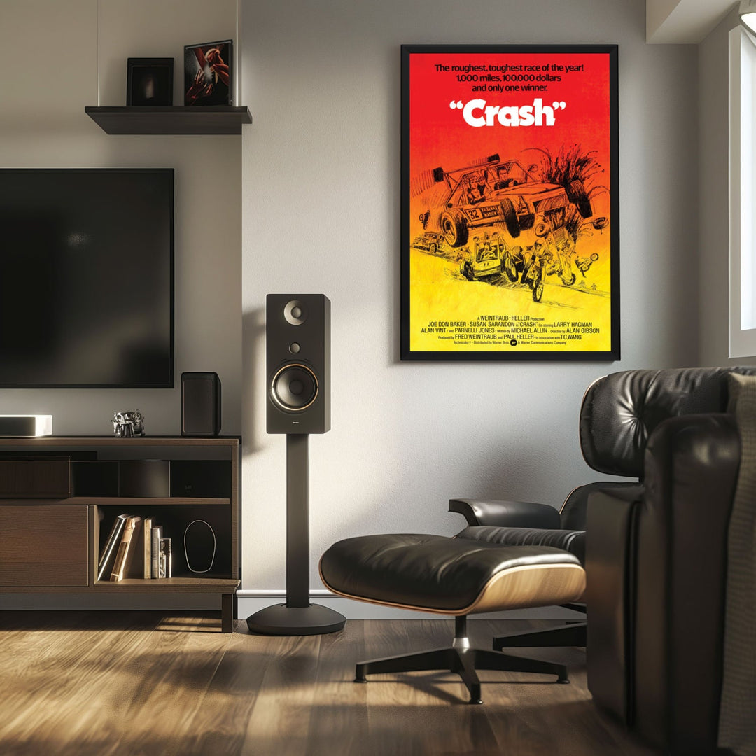 "Checkered Flag or Crash" (1977) Framed Movie Poster