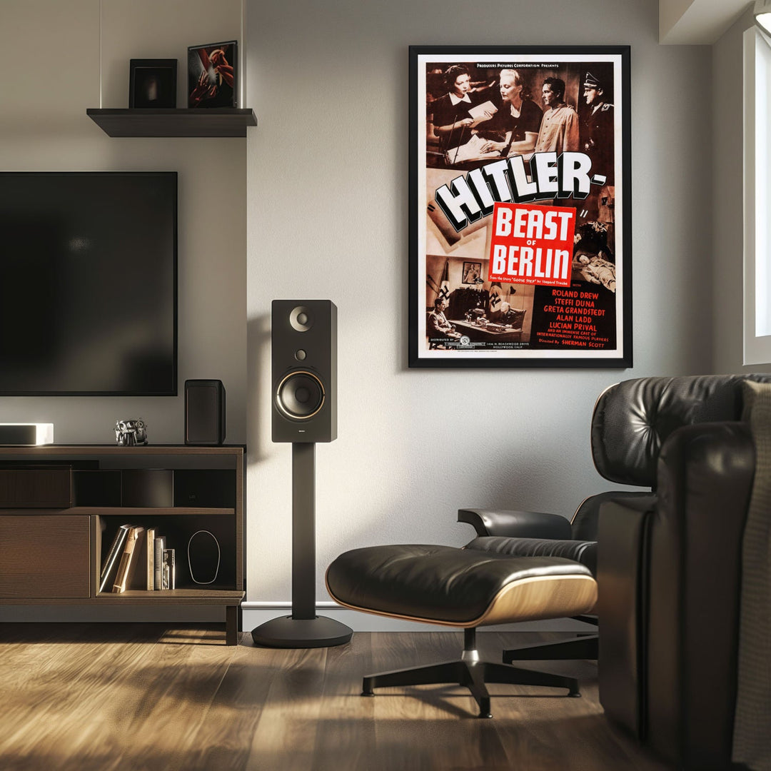 "Hitler Beast Of Berlin" (1939) Framed Movie Poster