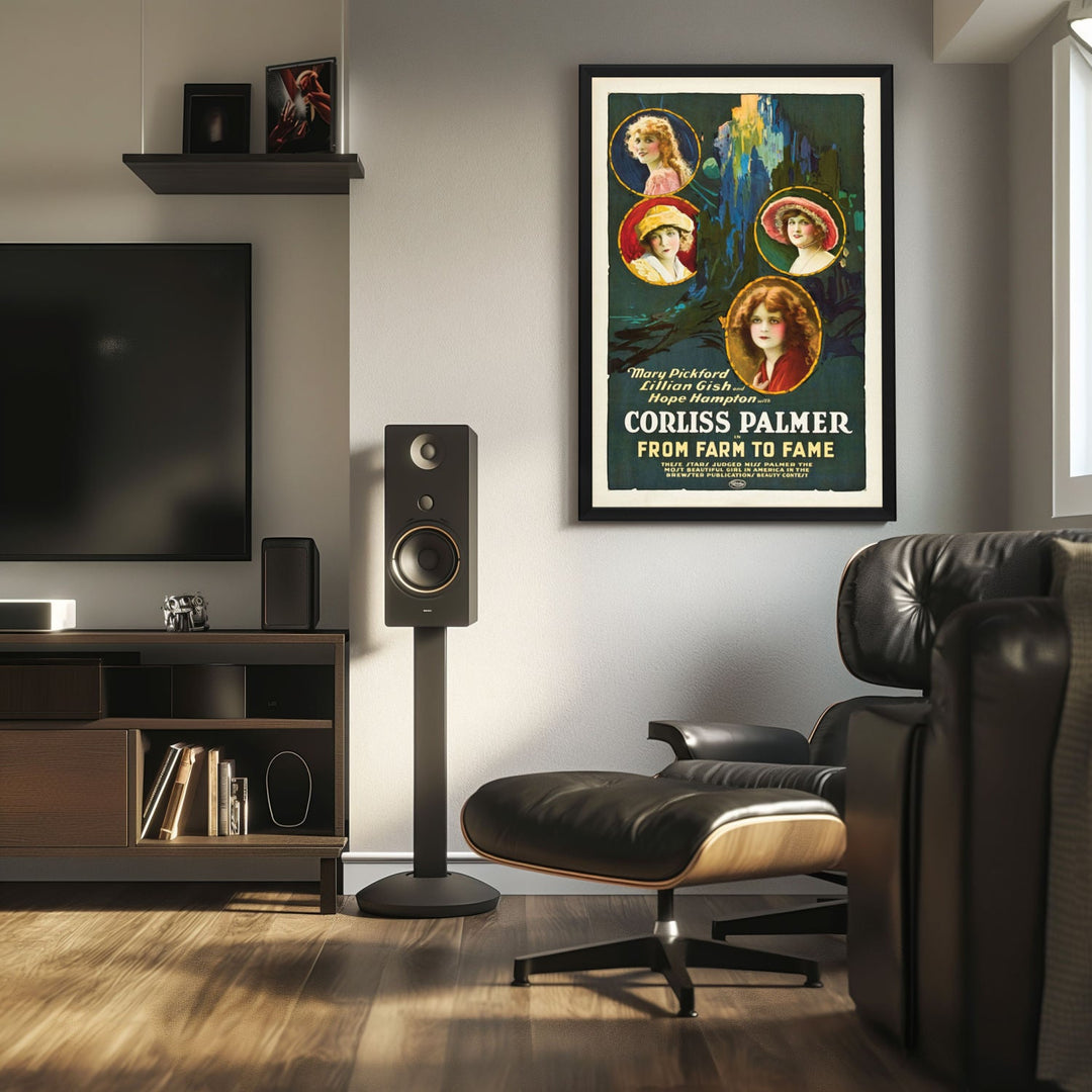 "From Farm To Fame" (1922) Framed Movie Poster