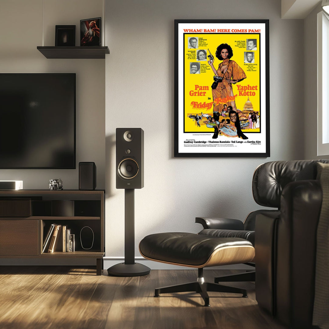 "Friday Foster" (1975) Framed Movie Poster