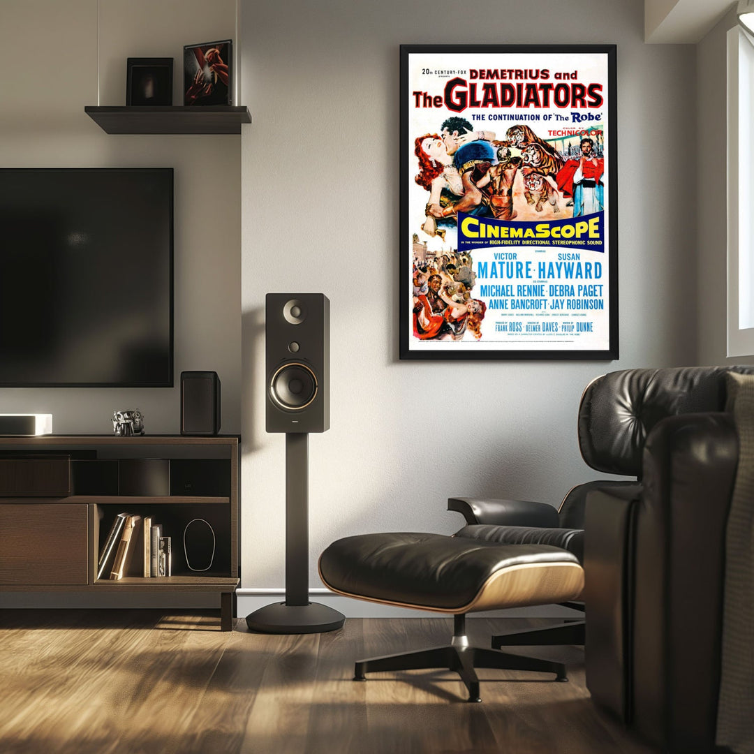 "Demetrius And The Gladiators" (1954) Framed Movie Poster