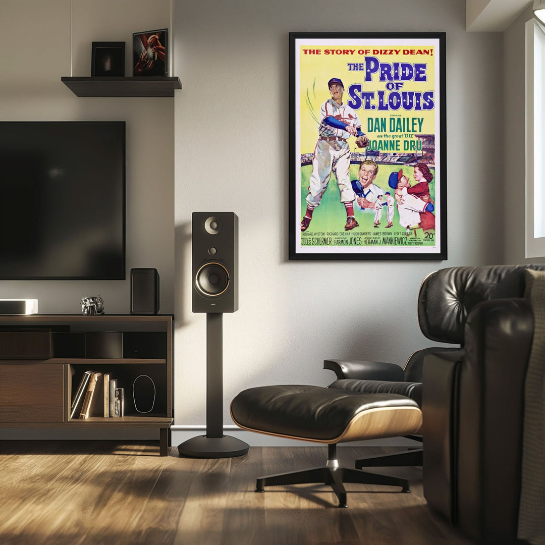 "Pride Of St. Louis" (1952) Framed Movie Poster
