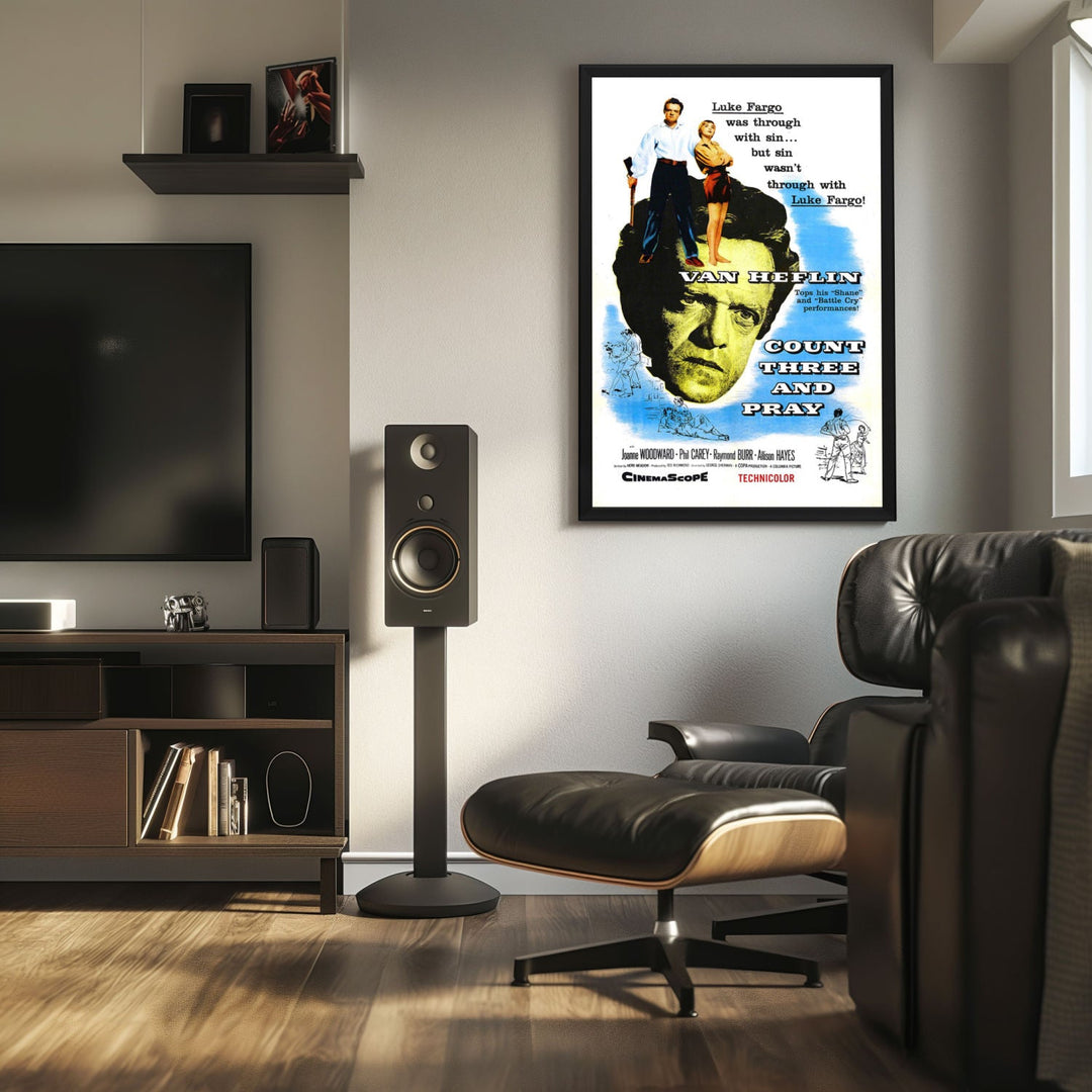 "Count Three And Pray" (1955) Framed Movie Poster