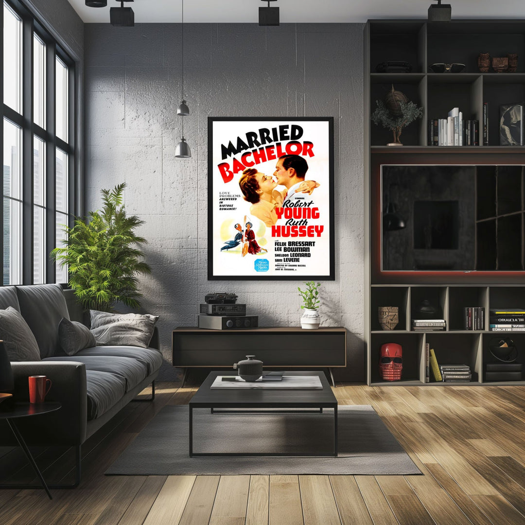 "Married Bachelor" (1941) Framed Movie Poster