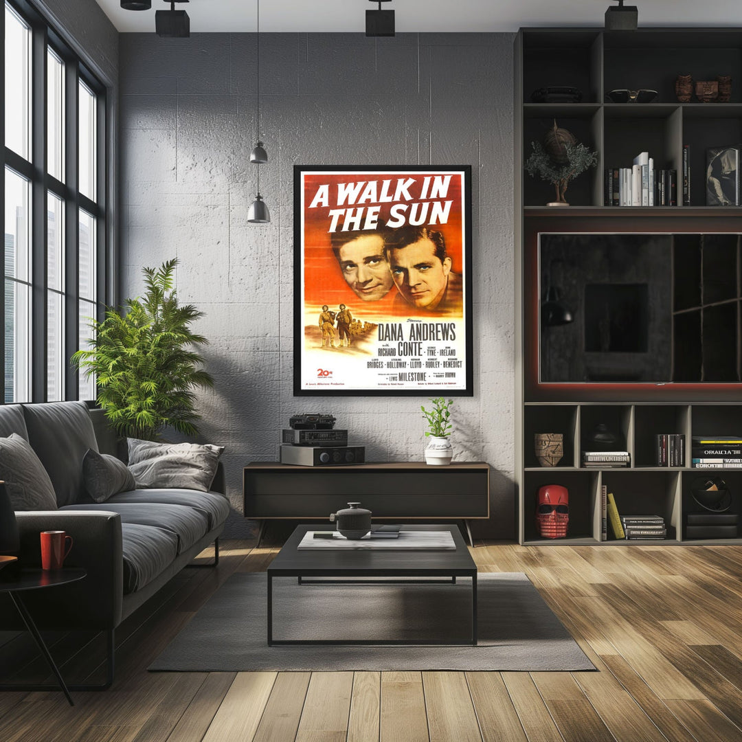"Walk In The Sun" (1945) Framed Movie Poster