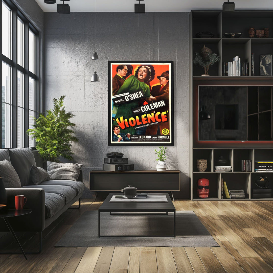 "Violence" (1947) Framed Movie Poster