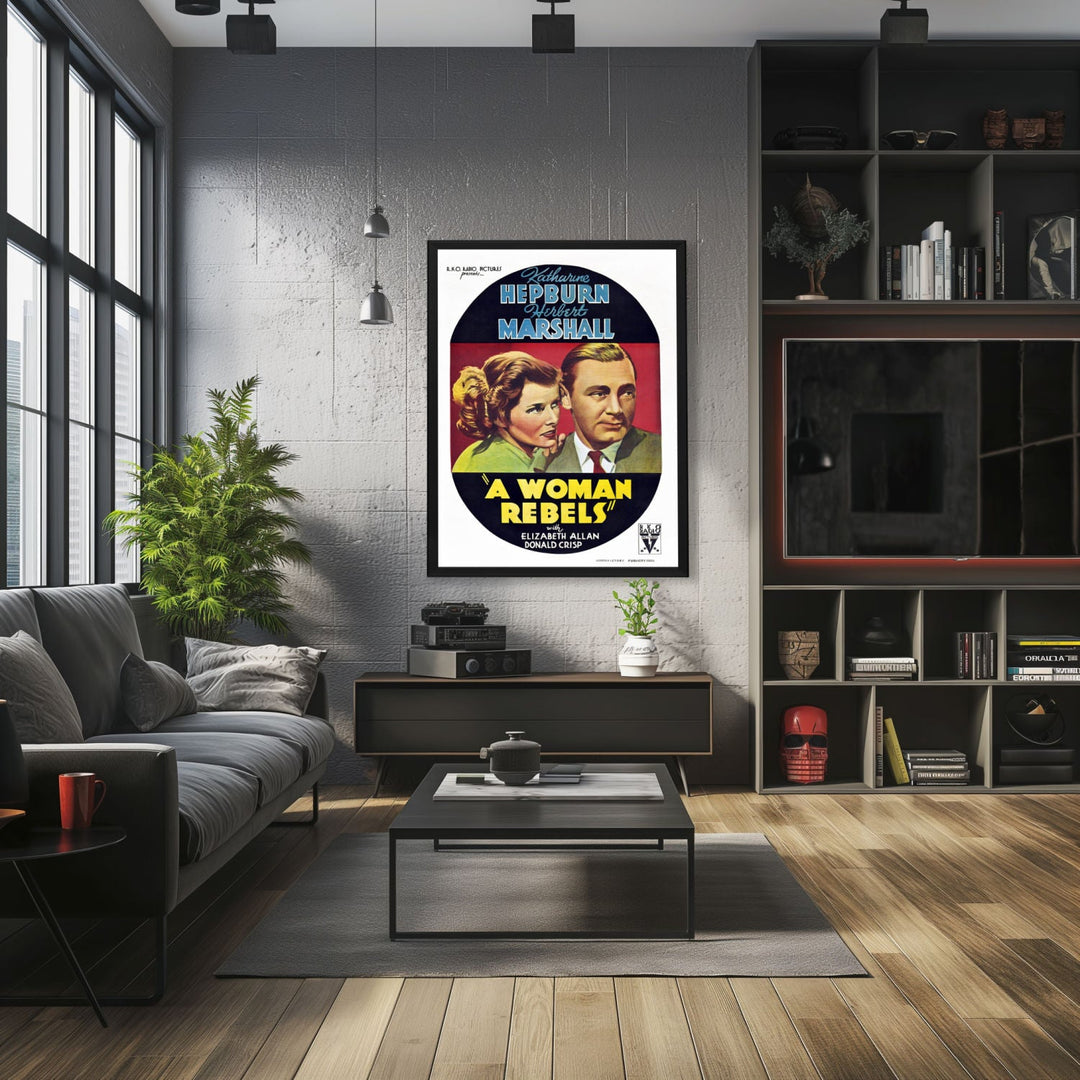"Woman Rebels" (1936) Framed Movie Poster
