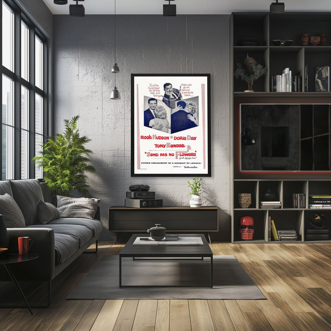 "Send Me No Flowers" (1964) Framed Movie Poster