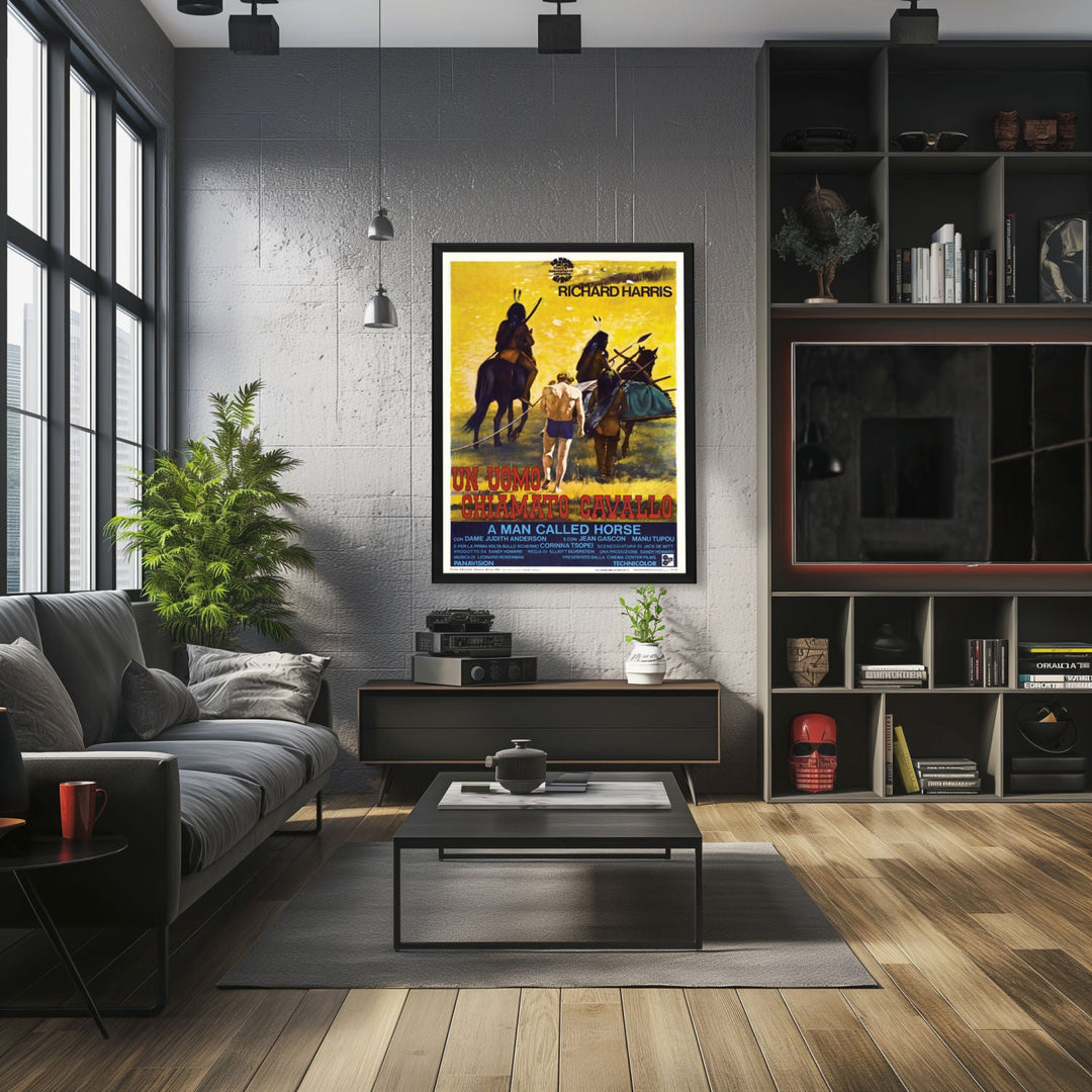 "Man Called Horse" (1970) Framed Movie Poster