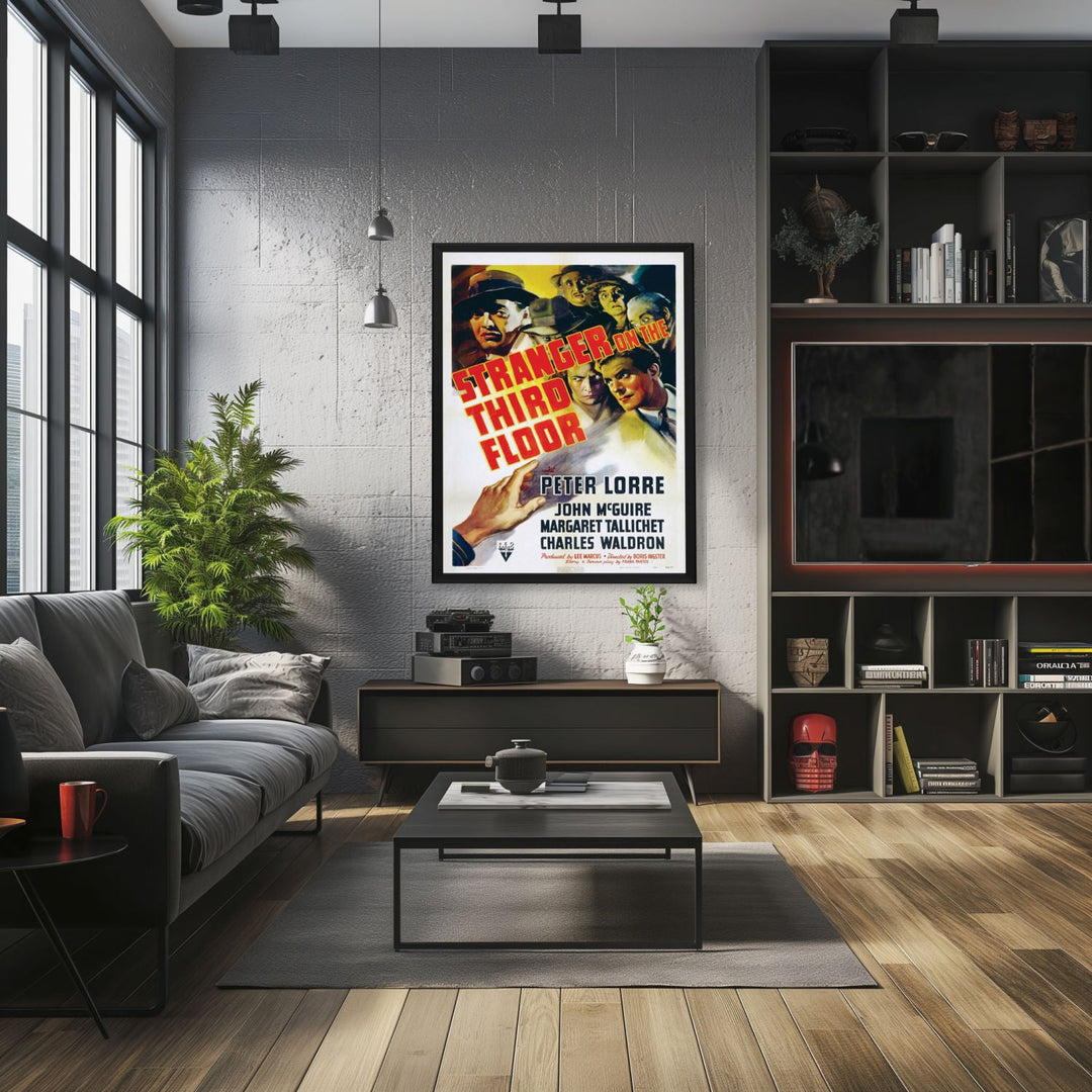 "Stranger On The Third Floor" (1940) Framed Movie Poster