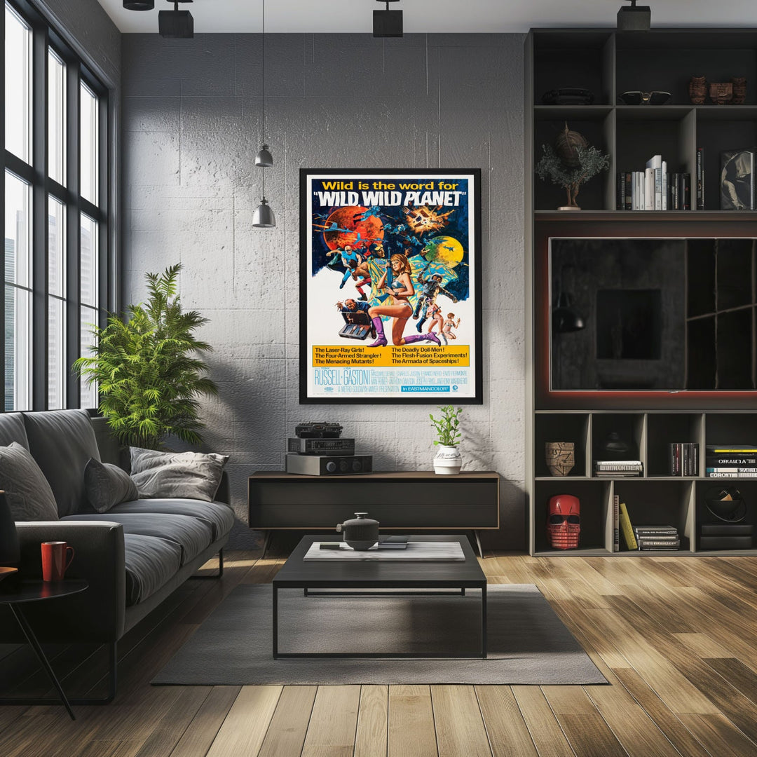 "Wild Wild Planet" (1965) Framed Movie Poster