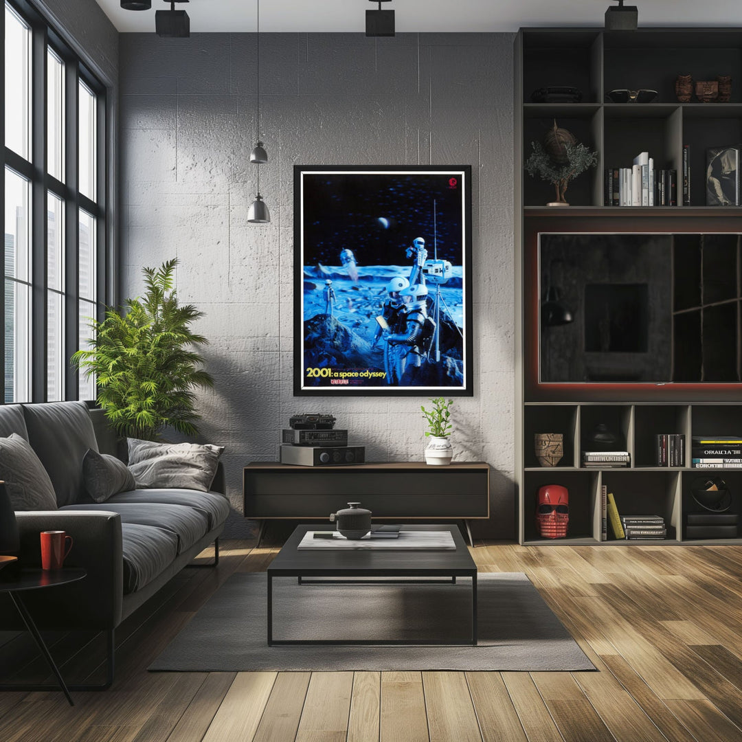 "2001: A Space Odyssey" (1968) Framed Movie Poster