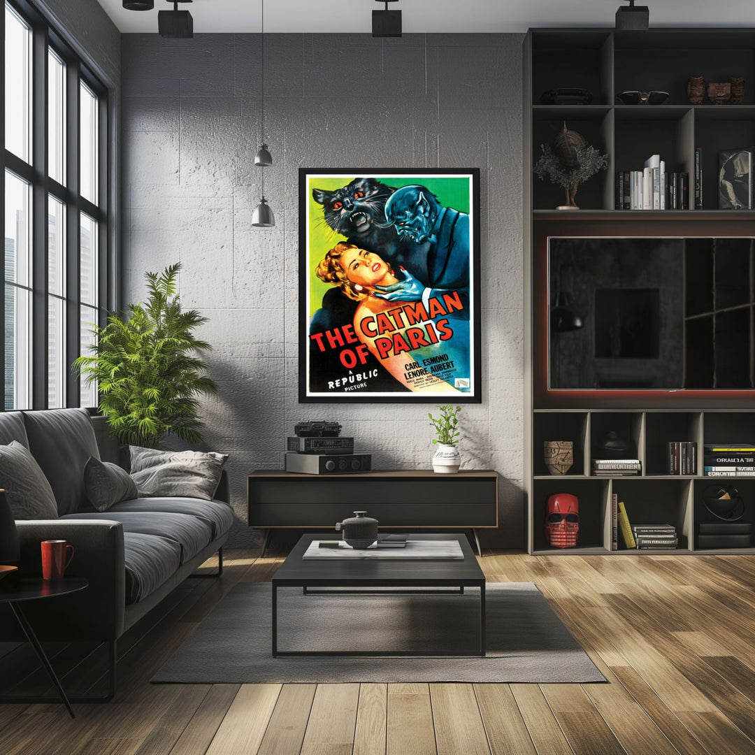 "Catman Of Paris" (1946) Framed Movie Poster