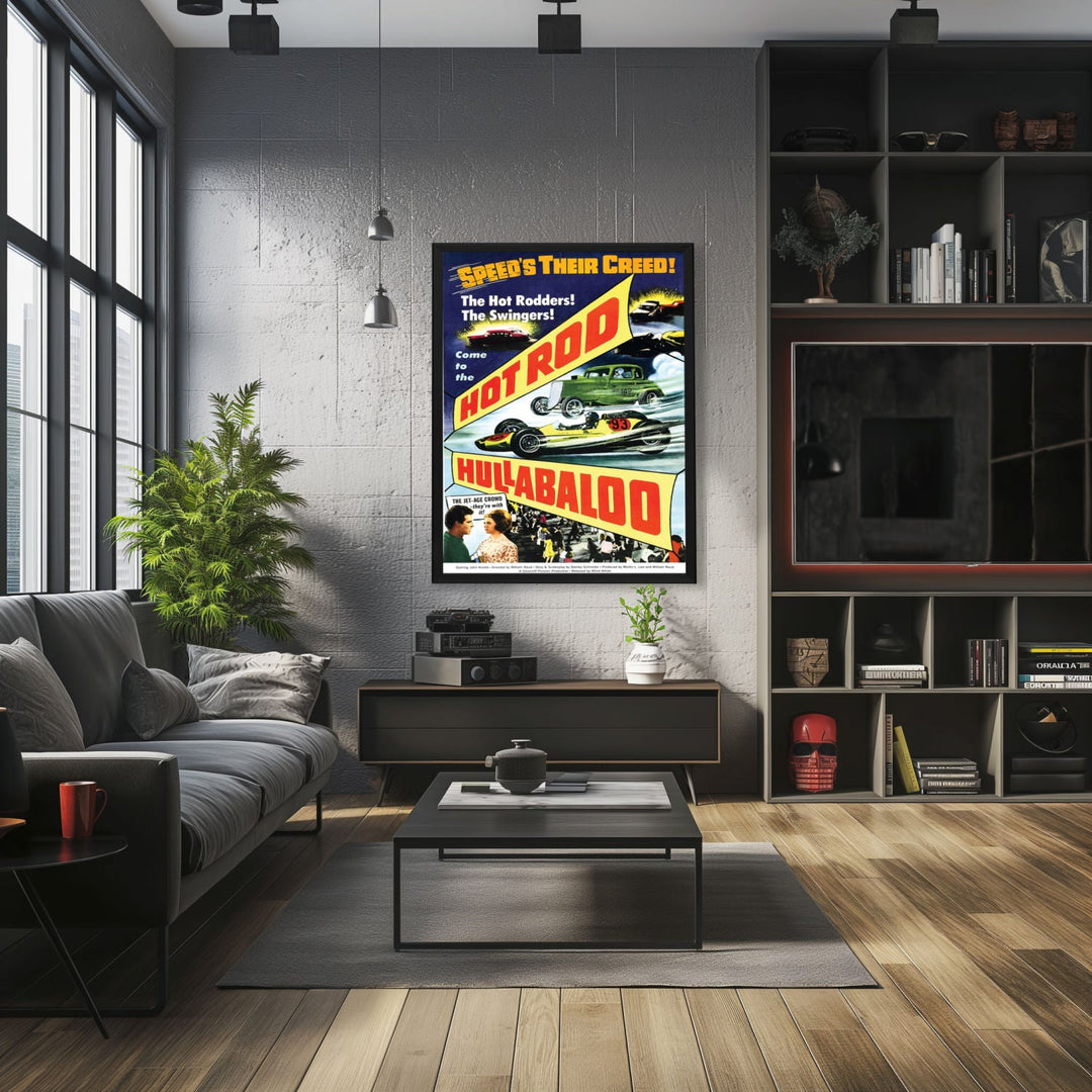 "Hot Rod Hullabaloo" (1966) Framed Movie Poster
