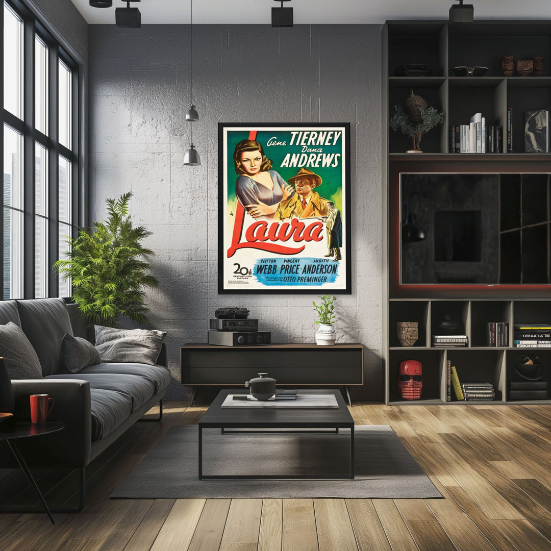 "Laura" (1944) Framed Movie Poster