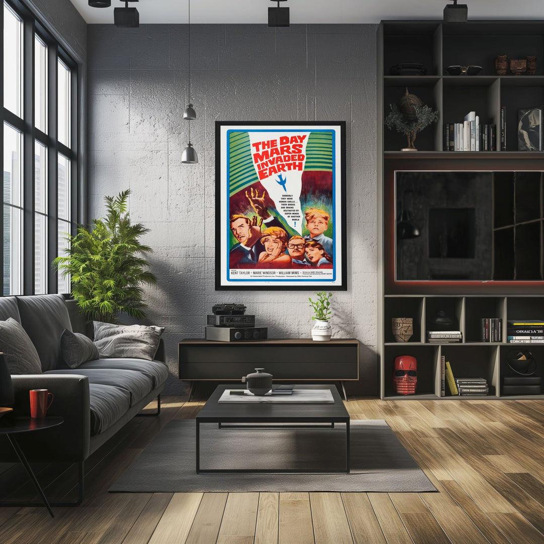 "Day Mars Invaded Earth" (1963) Framed Movie Poster
