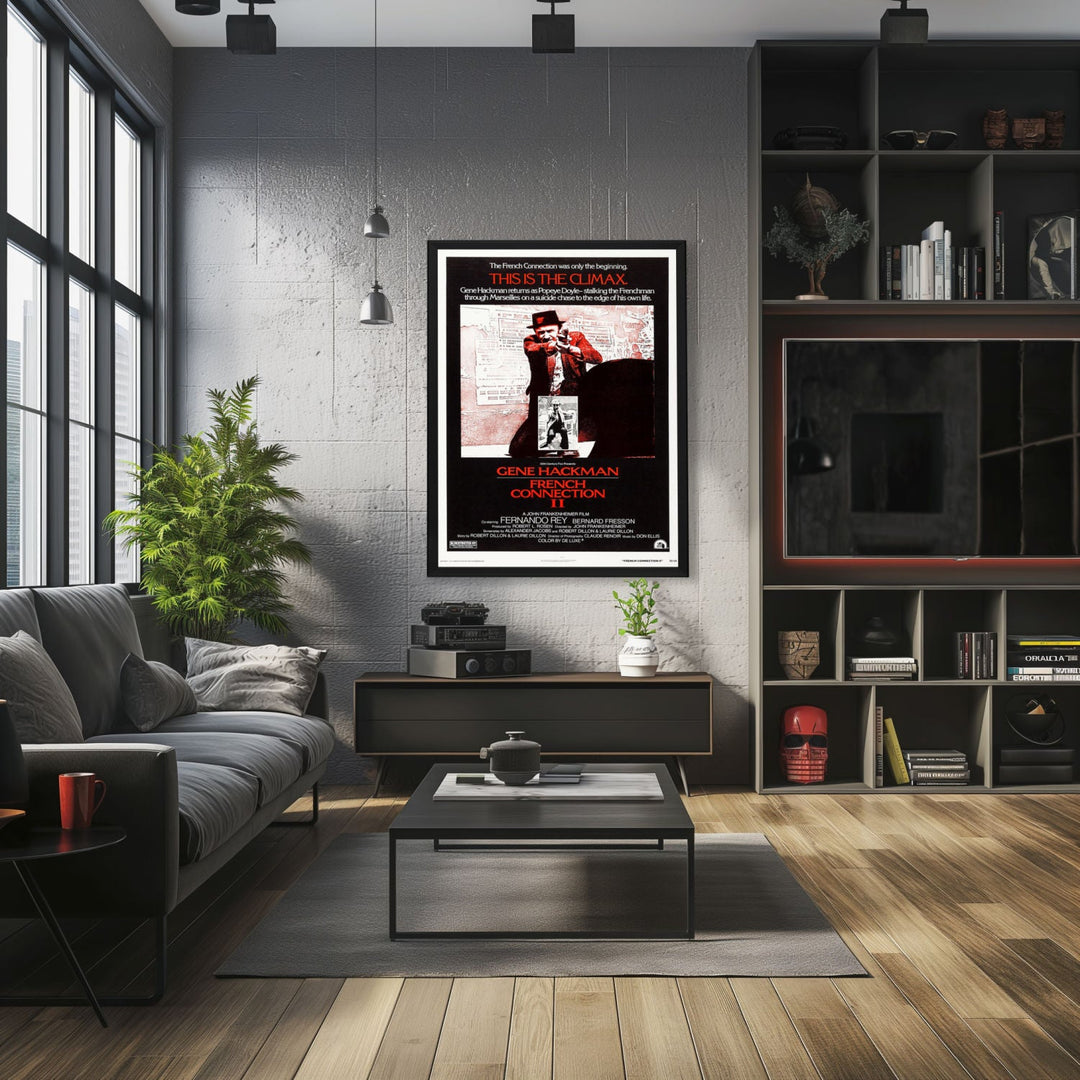 "French Connection II" (1975) Framed Movie Poster