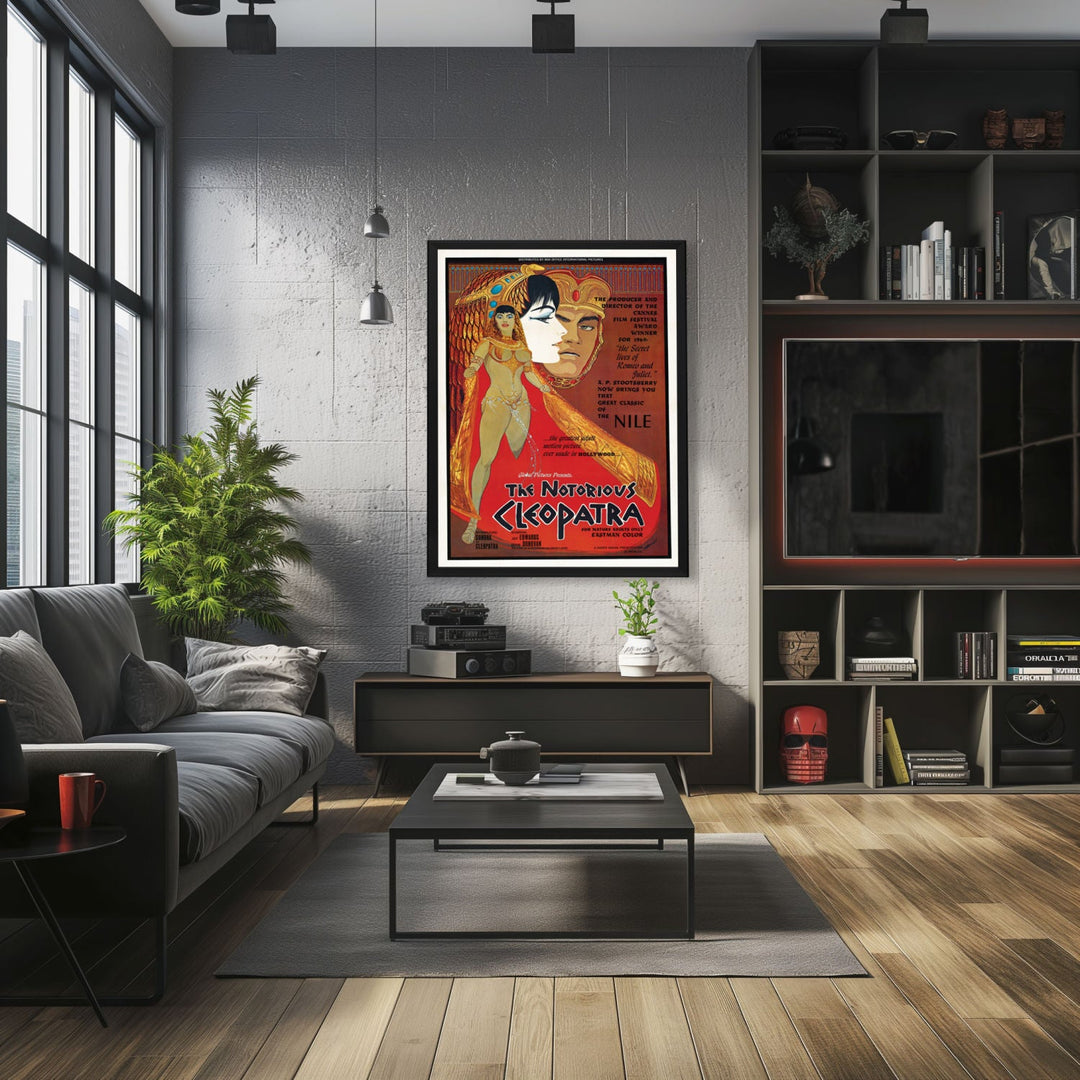 "Notorious Cleopatra" (1970) Framed Movie Poster