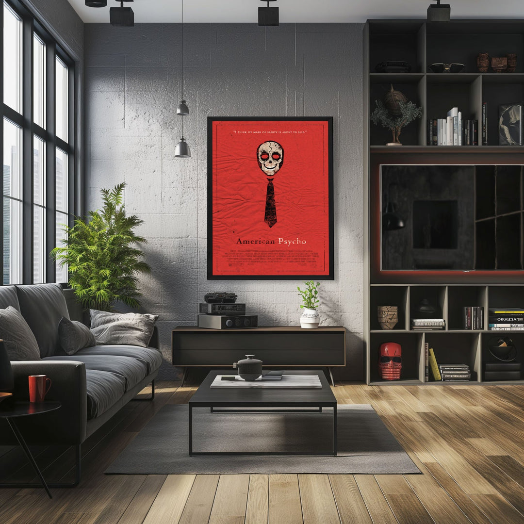 "American Psycho" (2000) Framed Movie Poster