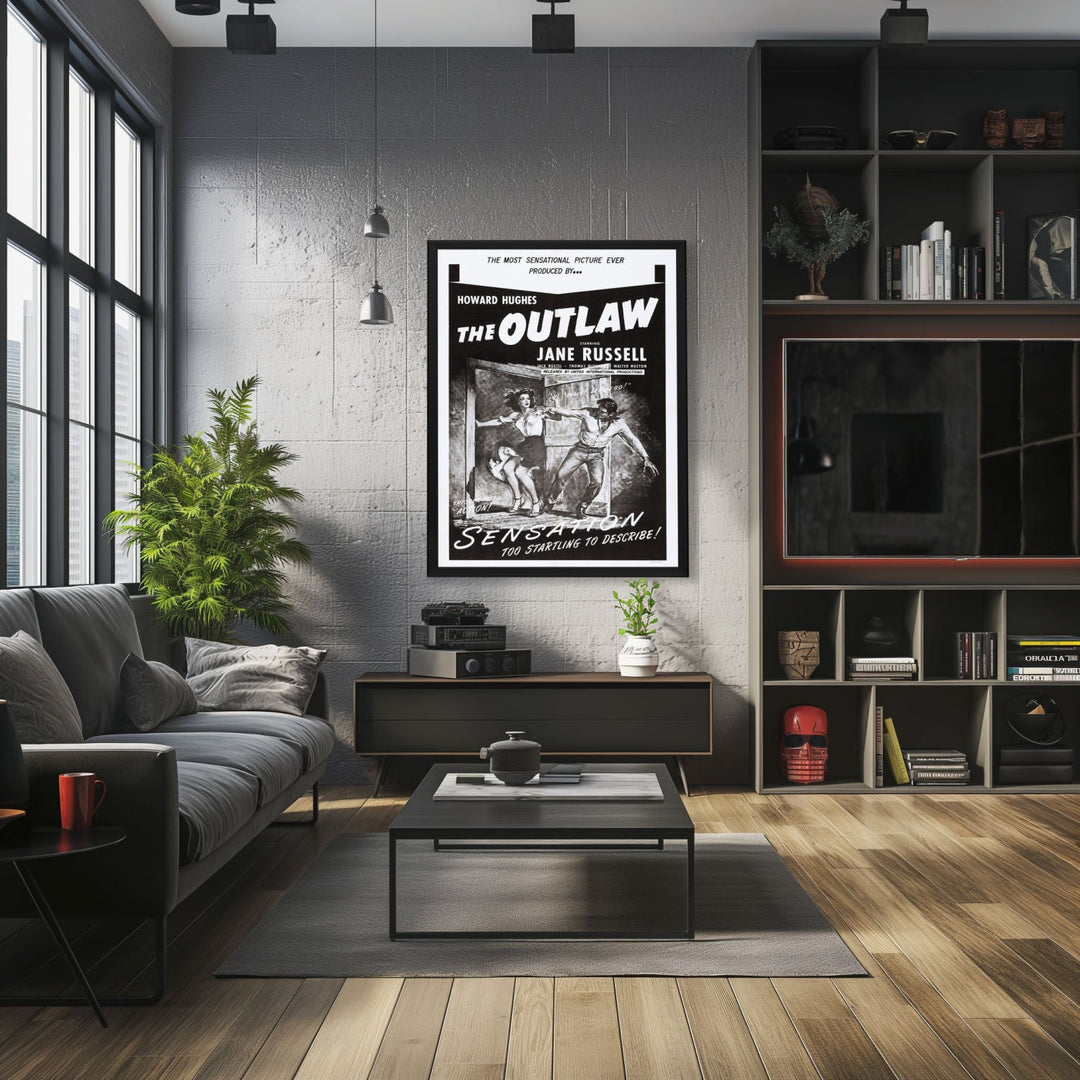 "Outlaw" (1943) Framed Movie Poster