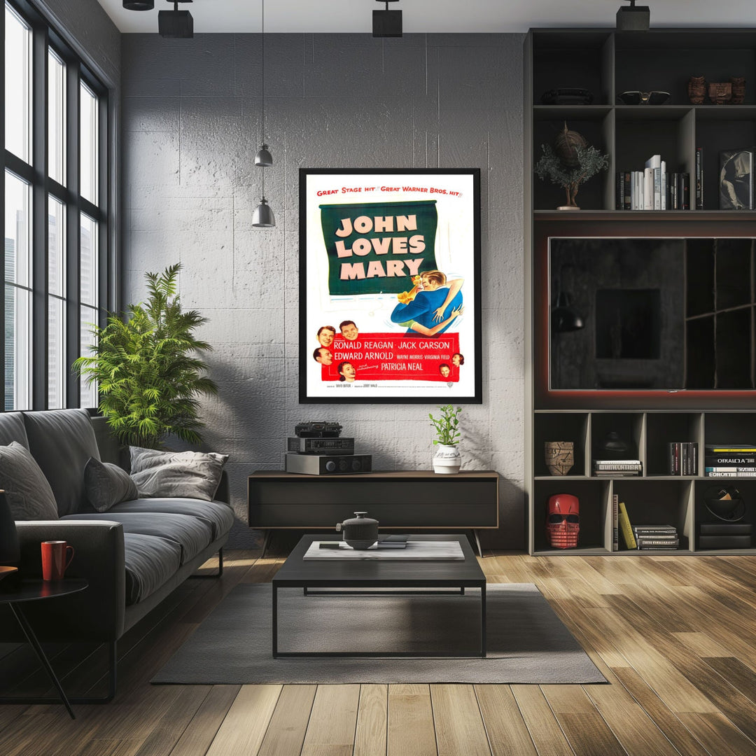 "John Loves Mary" (1949) Framed Movie Poster