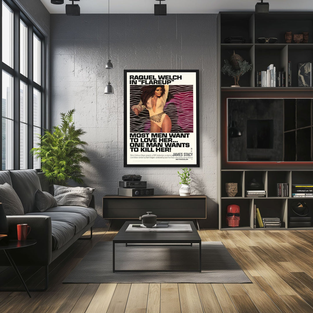 "Flareup" (1969) Framed Movie Poster