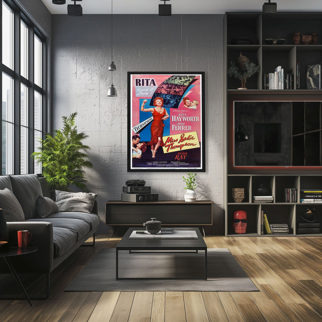 "Miss Sadie Thompson" (1953) Framed Movie Poster