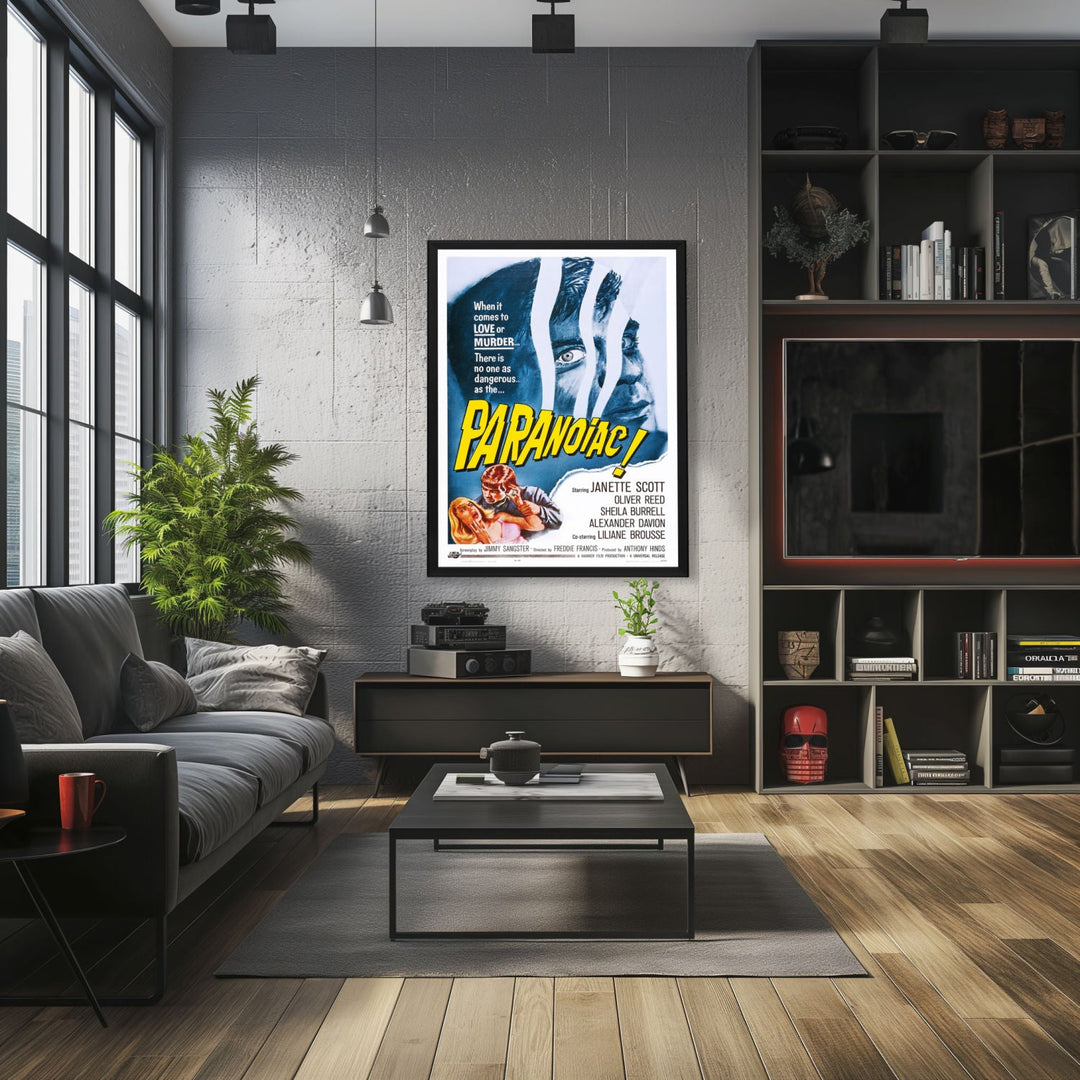 "Paranoiac" (1963) Framed Movie Poster