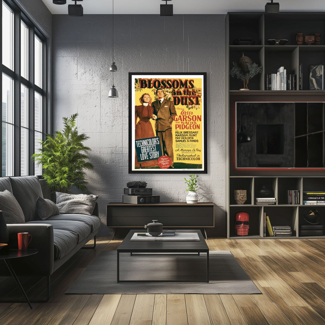 "Blossoms In The Dust" (1941) Framed Movie Poster